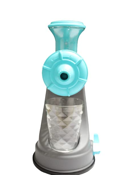 APEX Fruit Vegetable Steel Handle Juicer Vacuum Locking System Shake Smoothies Travel Juicer for All Fruits Juice Maker Machine Multicolor SKY BLUE - Image 1