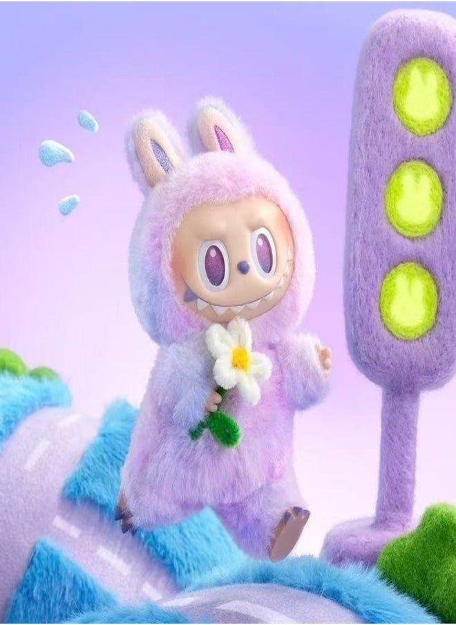 Gradient Vinyl Art Toy Keychain – Labubu-Inspired Figure Series 3, Blind Box, Trendy Collectible, Limited Edition  - Image 2