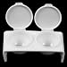 Waldd 1 Piece Double Cup Nail Art Cup Bowl Acrylic Liquid Powder Dappen Dish Liquid Powder Dappen Container Holder for Nail Art Tools - Image 2