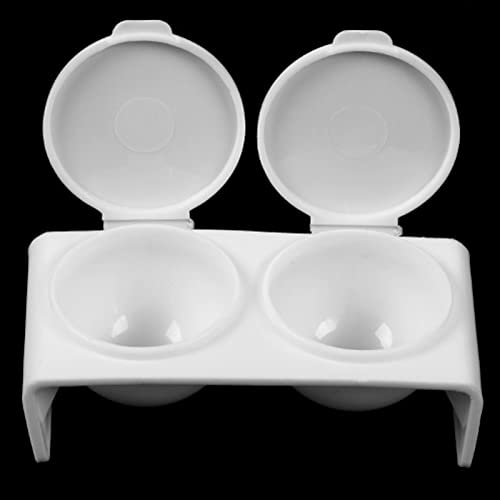 Waldd 1 Piece Double Cup Nail Art Cup Bowl Acrylic Liquid Powder Dappen Dish Liquid Powder Dappen Container Holder for Nail Art Tools - Image 1