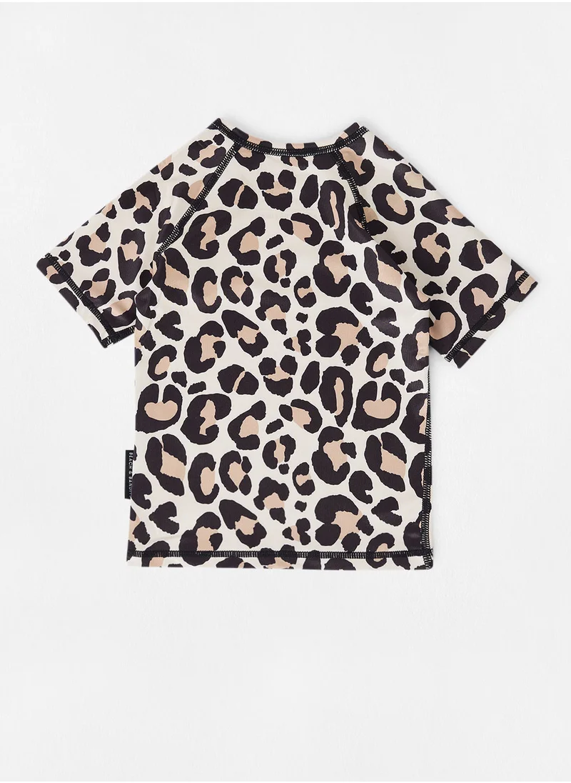 بيتش & باندتس Kids Unisex Leopard Shark Swim Top