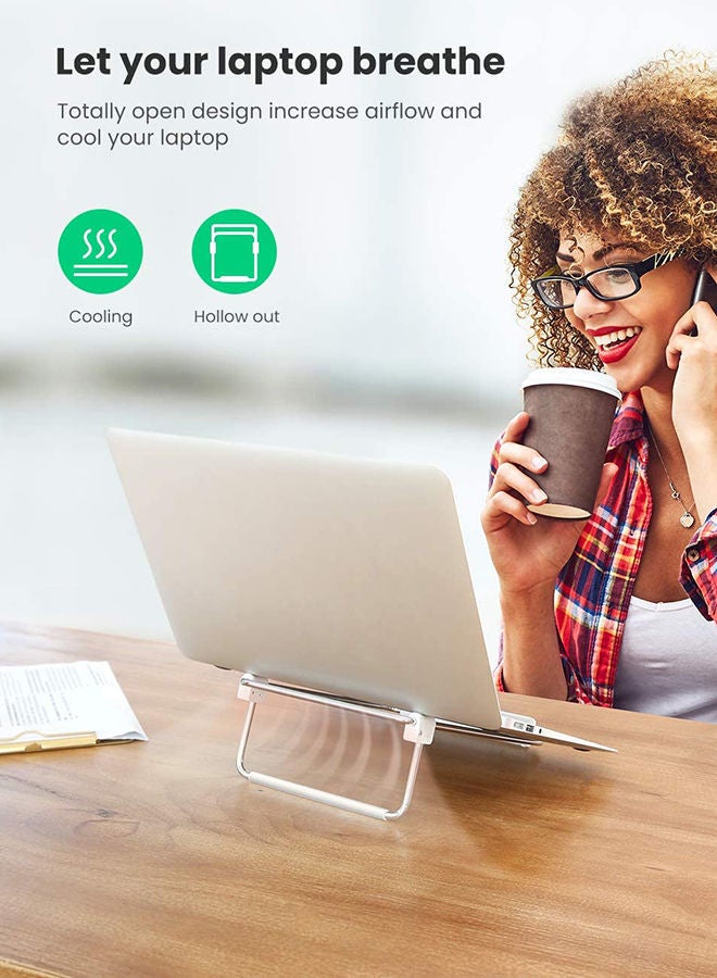 Ugreen Laptop Stand Adjustable Foldable Lightweight Laptop Desk Stand for with Cooling Vented for All 11-17" laptop MacBook Pro 2021 MacBook Air Thinkpad Matebook etc - Image 2