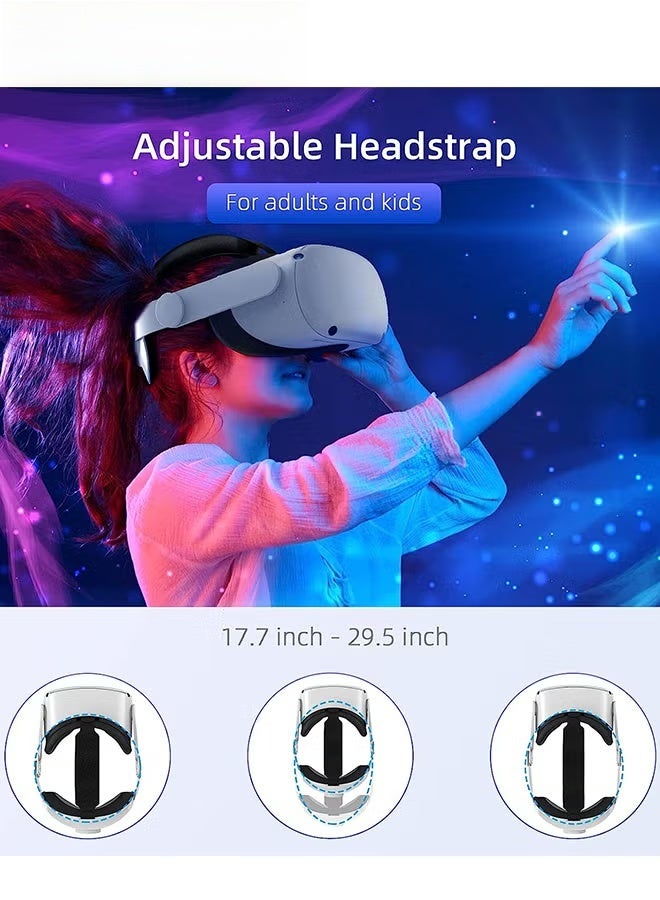 EETU Head Strap Compatible with Oculus Quest 2,Meta Quest 2 Accessories Adjustable Elite Strap Replacement,For Enhanced Comfort Support and Gaming Immersion In VR-Comfort Head Strap Only - Image 5