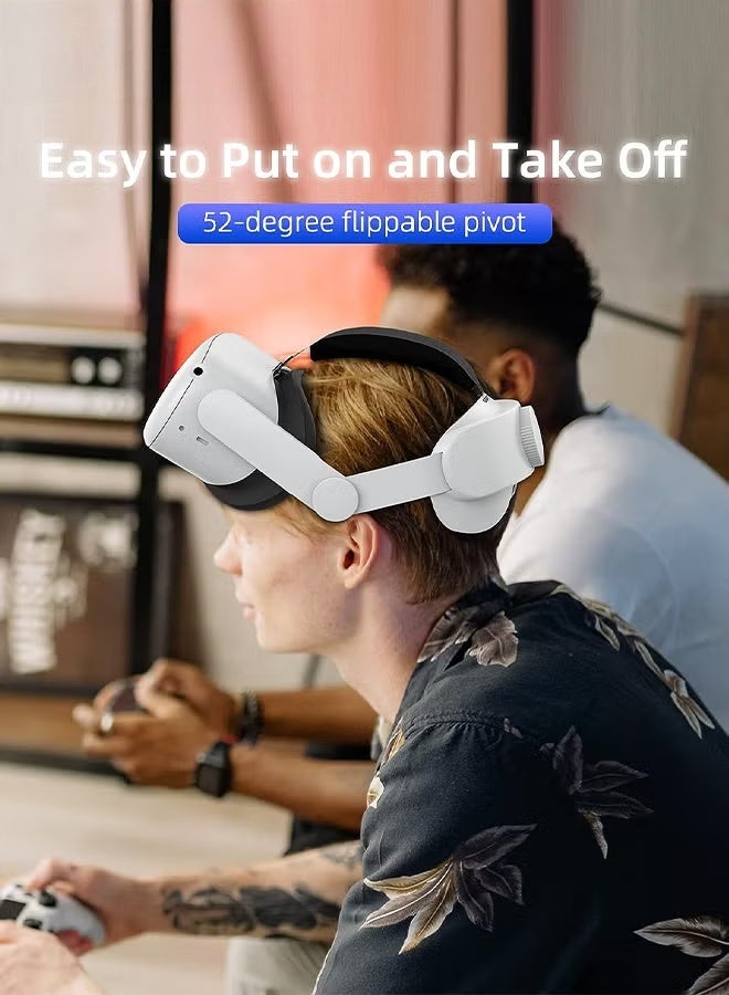 EETU Head Strap Compatible with Oculus Quest 2,Meta Quest 2 Accessories Adjustable Elite Strap Replacement,For Enhanced Comfort Support and Gaming Immersion In VR-Comfort Head Strap Only - Image 4