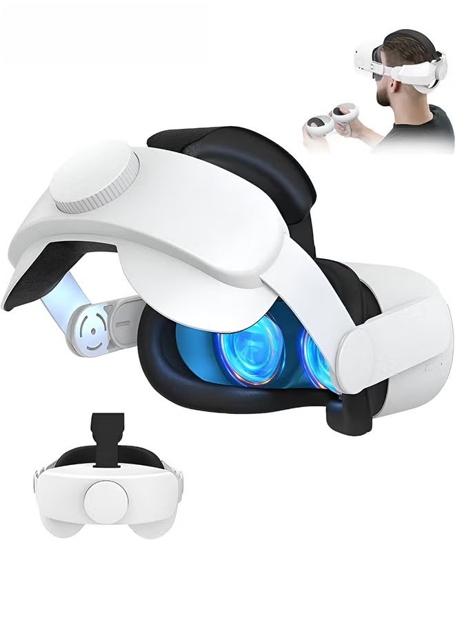 Head Strap Compatible with Oculus Quest 2,Meta Quest 2 Accessories Adjustable Elite Strap Replacement,For Enhanced Comfort Support and Gaming Immersion In VR-Comfort Head Strap Only