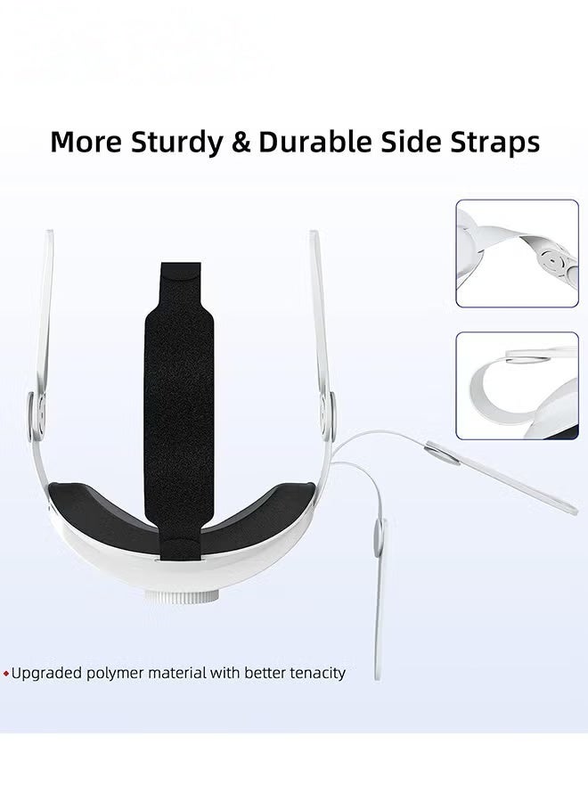 EETU Head Strap Compatible with Oculus Quest 2,Meta Quest 2 Accessories Adjustable Elite Strap Replacement,For Enhanced Comfort Support and Gaming Immersion In VR-Comfort Head Strap Only - Image 3