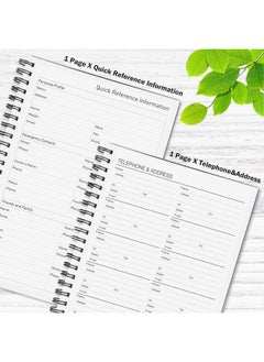 Premify Daily Planner Undated, To Do List Spiral Notebook Hourly Schedules Appointment Planner For Men And Women Habbit Tracker, Pvc Hardcover, A5 Inner Page 8.3" X 5.8" (80 Sheets Black)  - Image 5