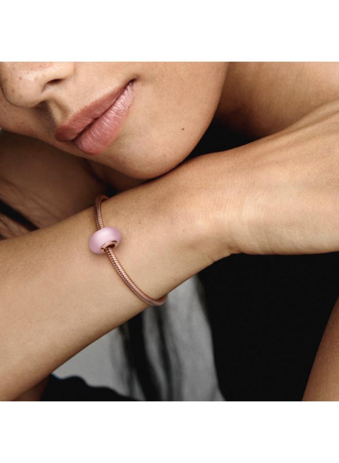 PANDORA Matte Pink Murano Glass Charm - Image 5