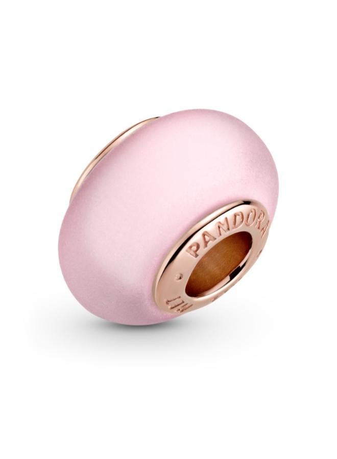 PANDORA Matte Pink Murano Glass Charm - Image 4