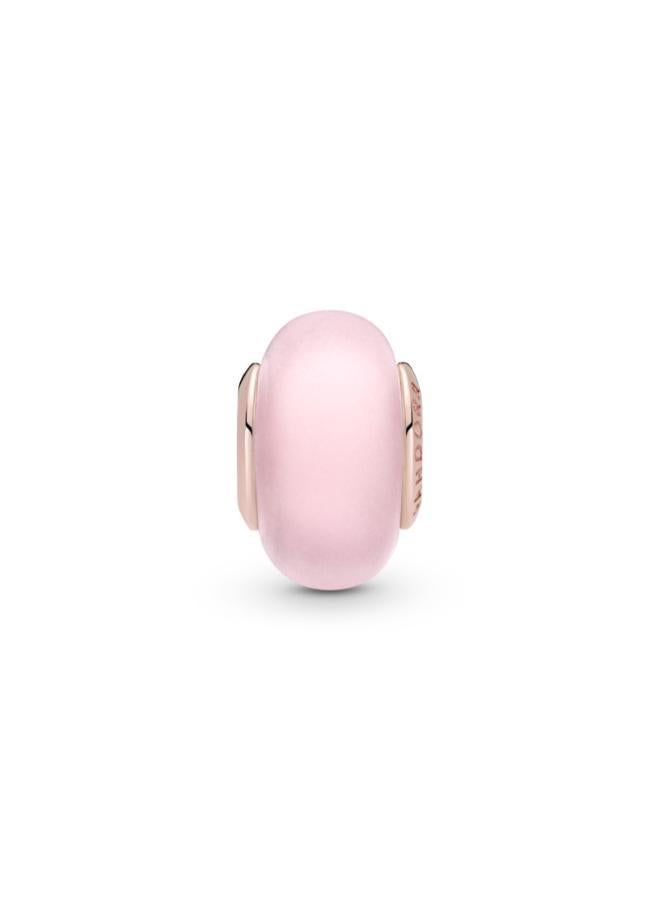 PANDORA Matte Pink Murano Glass Charm - Image 3