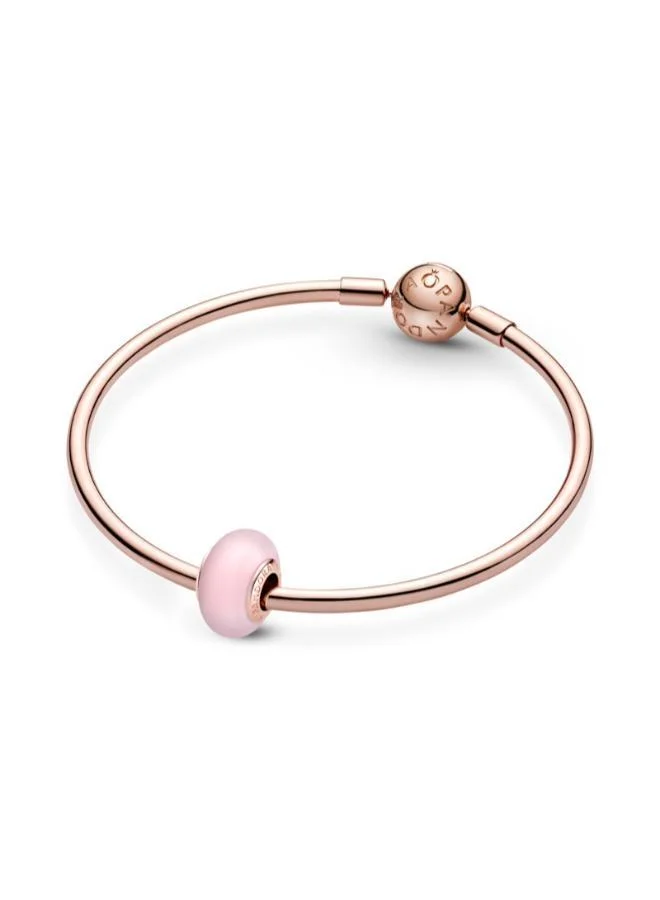 PANDORA Matte Pink Murano Glass Charm