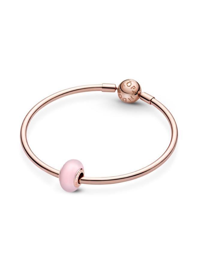 PANDORA Matte Pink Murano Glass Charm - Image 1