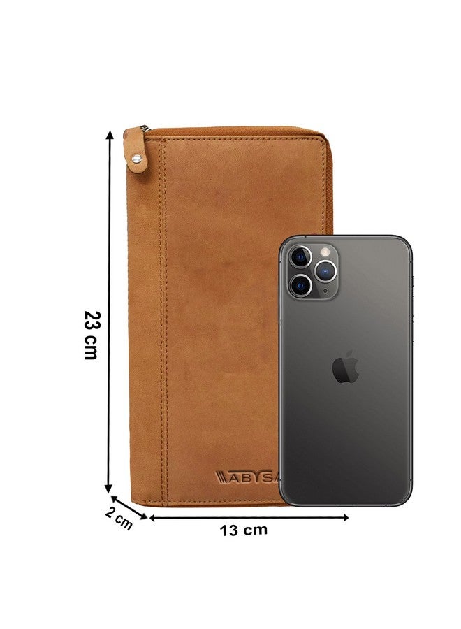 ABYS حامل جواز سفر جلد ABYS هانتر محمي بتقنية RFID للرجال والنساء | حامل بطاقات | حقيبة جواز سفر | محفظة سفر عائلية - Image 2