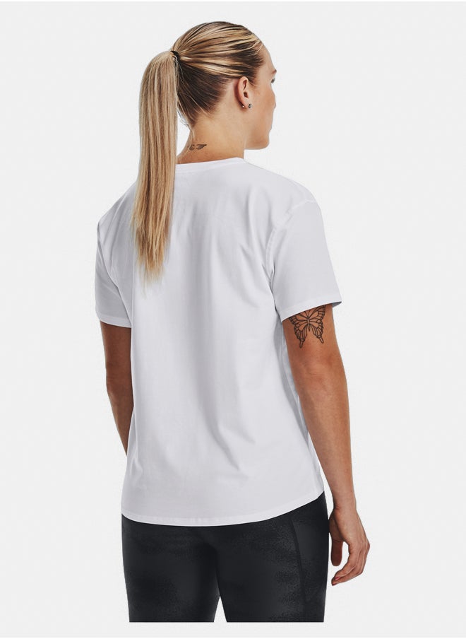 UNDER ARMOUR - Esential Cotton Stretch T-shirt - Image 1