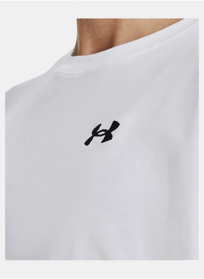 UNDER ARMOUR - Esential Cotton Stretch T-shirt - Image 1