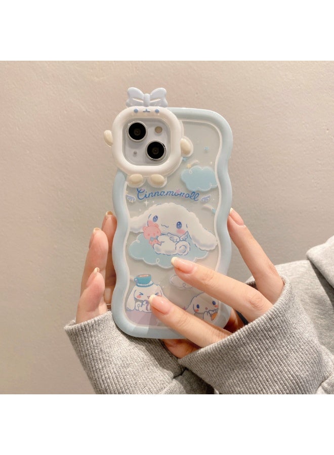 NIBEMINENT Wave Monster Protective TPU Case Cover For iPhone 14, Yugui Dog - Image 2