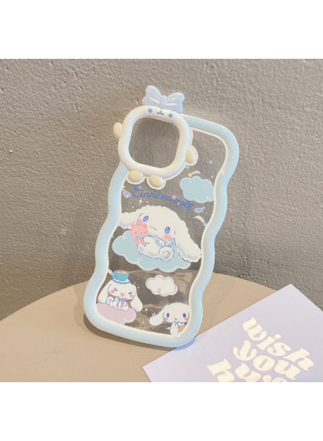 NIBEMINENT Wave Monster Protective TPU Case Cover For iPhone 14, Yugui Dog - Image 1