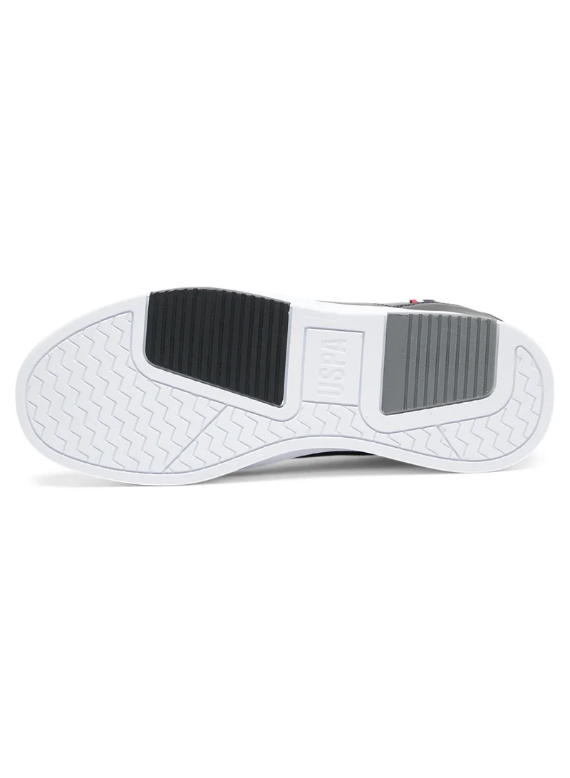 U.S. Polo Assn. Men's Black Low-Top Sneakers - Lightweight With White Sole , Comfortable Casual Shoes