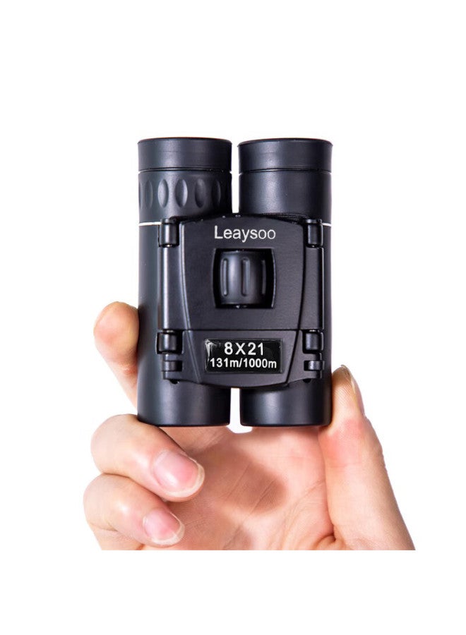 Leaysoo Qiying 8x21 Portable High-definition High-magnification Professional Foldable Binoculars, Concert And Boy's Gift - Image 2