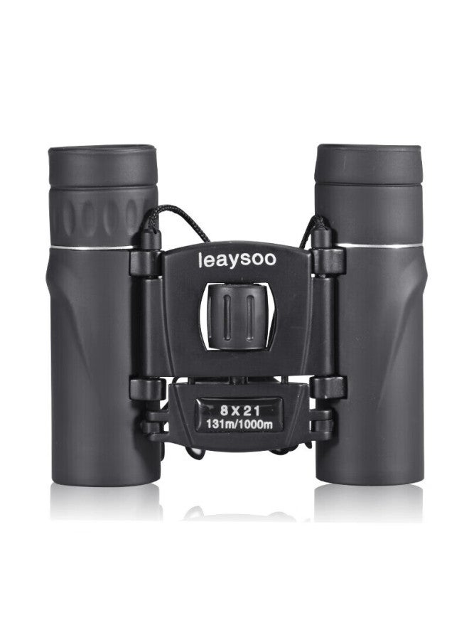 Leaysoo Qiying 8x21 Portable High-definition High-magnification Professional Foldable Binoculars, Concert And Boy's Gift - Image 1