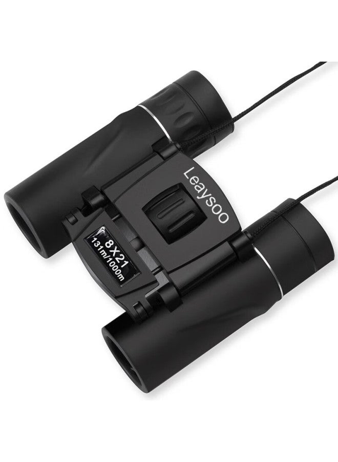 Leaysoo Qiying 8x21 Portable High-definition High-magnification Professional Foldable Binoculars, Concert And Boy's Gift - Image 3