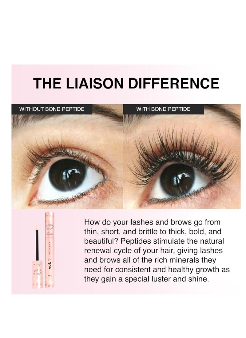Liaison - Eyelash Growth Serum (3ml) Premium Eyelash Boosting Serum for Thickness, Stronger, Healthier Lashes - Enhancer - Suero para Pestañas Crecimiento - 2 Month Supply - Image 1