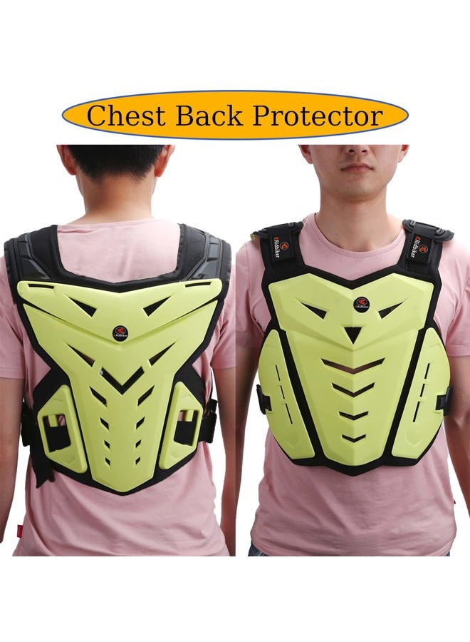 RIDBIKER Motorcycle Body Armor Vest Dirt Bike Gear, Chest Protector Motocross Gear Motorcycle Chest Back Protector for Men Mountain Bike Protective Gear MTB Racing Off-Road - Image 5
