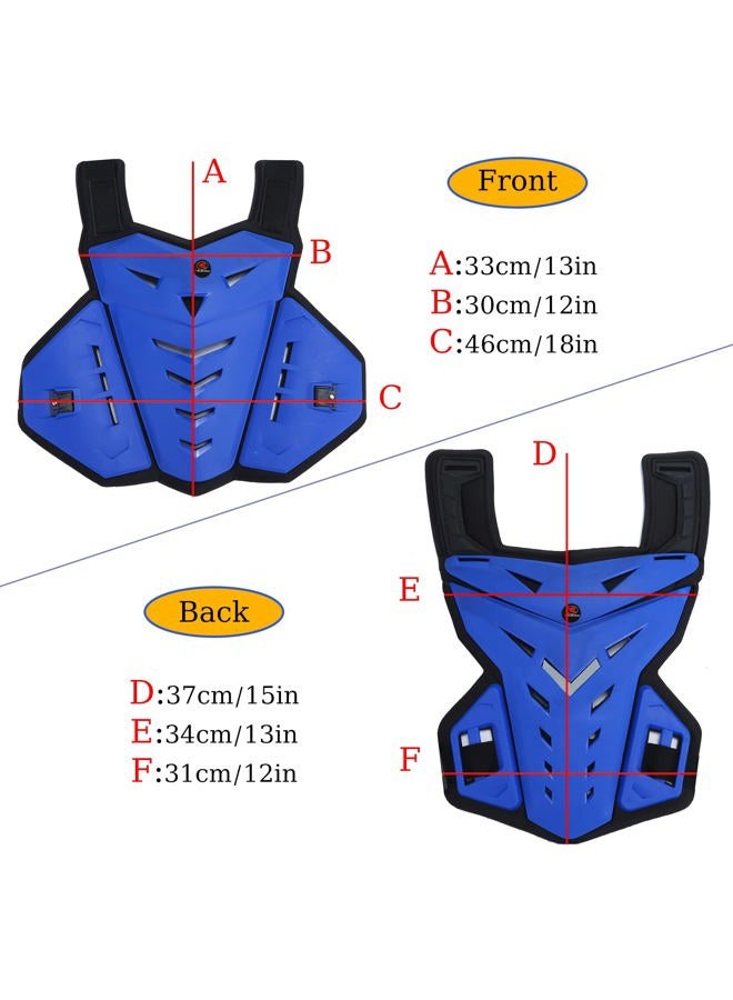 RIDBIKER Motorcycle Body Armor Vest Dirt Bike Gear, Chest Protector Motocross Gear Motorcycle Chest Back Protector for Men Mountain Bike Protective Gear MTB Racing Off-Road - Image 2