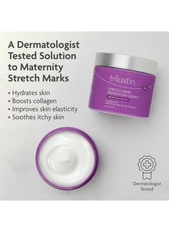 TriLASTIN TriLASTIN Maternity Stretch Mark Prevention Cream - Paraben-Free, Hypoallergic, and Safe for Pregnancy - Stretch Mark Cream for Pregnant Women - 4 Oz - Belly Cream for Pregnant Women  - Image 3