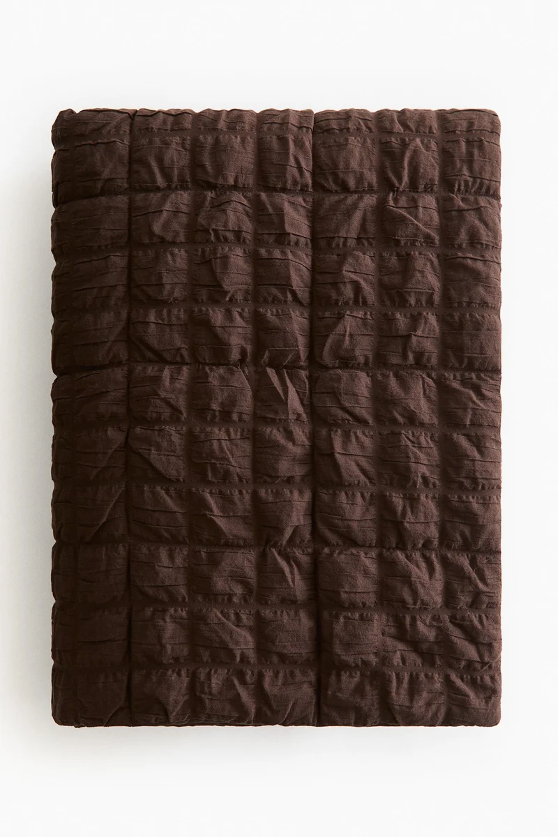 اتش اند ام مفرش سرير من القطن المبطن