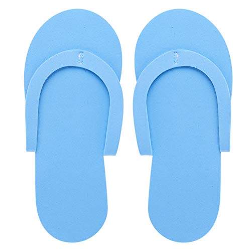 Tbestmax 24 Pair Disposable Flip Flops, Random Color Foam Slippers for Foot Spa Pedicures in Kid Party with 24 Pair Toe Separators Bulk - Image 2