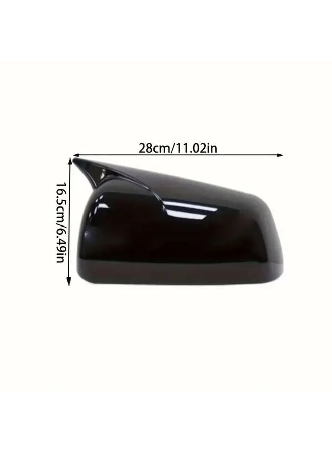 Mitsubishi Lancer EX 2008 2012 Rearview Mirror Cover Glossy Black - Image 2