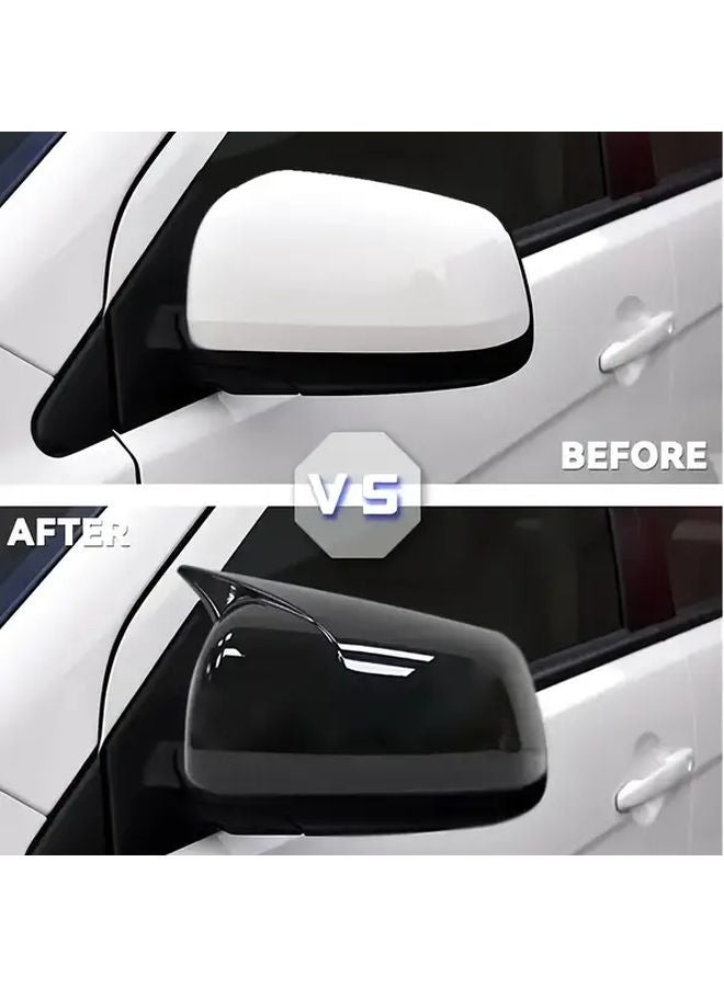 Mitsubishi Lancer EX 2008 2012 Rearview Mirror Cover Glossy Black - Image 4