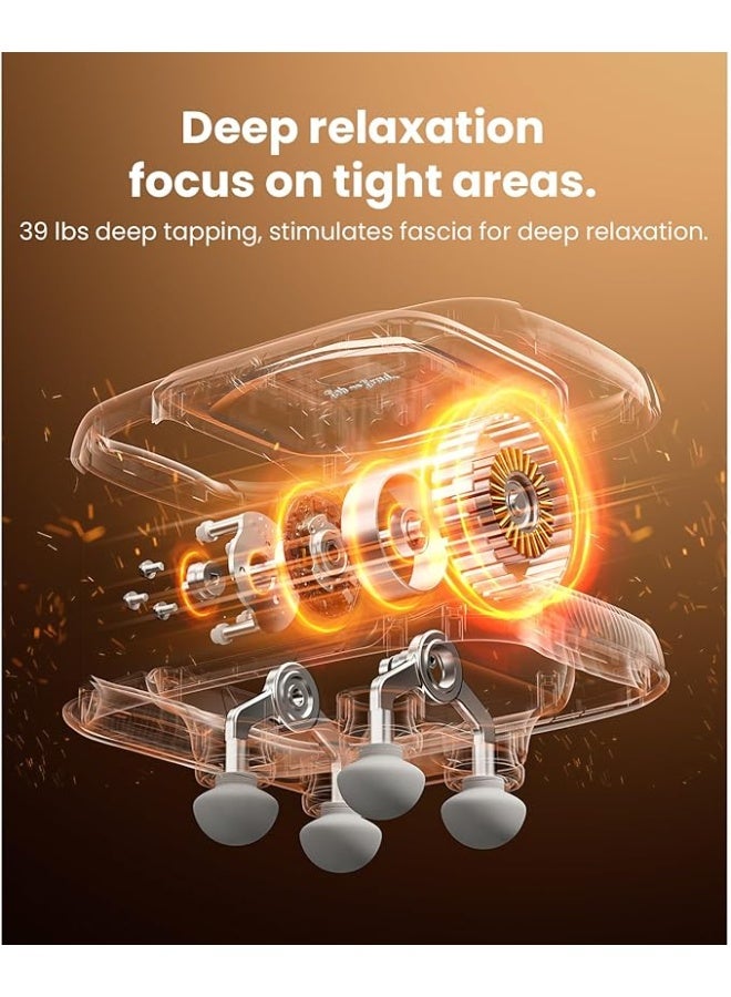 4-Head Deep Tissue Massage Gun – Electric Percussion Massager with 4 Intensity Levels & Replaceable Heads – Ideal for Back, Neck, Shoulder & Muscle Relief - Image 2