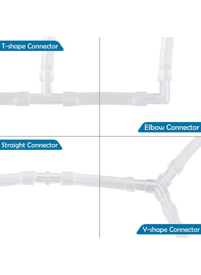 Pawfly Pawfly Aquarium Airline Tubing Connectors Plastic Inline Valve, Fish Tank Air Pump Connector, 40-Piece  - Image 2