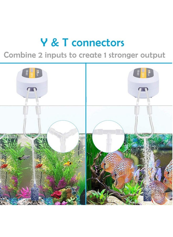 Pawfly Pawfly Aquarium Airline Tubing Connectors Plastic Inline Valve, Fish Tank Air Pump Connector, 40-Piece  - Image 4