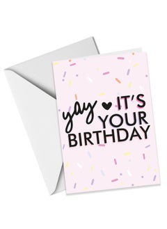 Yay, It's Your Birthday Greeting Card - A5, Greeting Card | Ideal for Special Birthday Celebrations - pzsku/ZE911F832EF26CFC1AA31Z/45/_/1738060645/89991de2-94bb-4e97-8b2f-e9aa98396ded