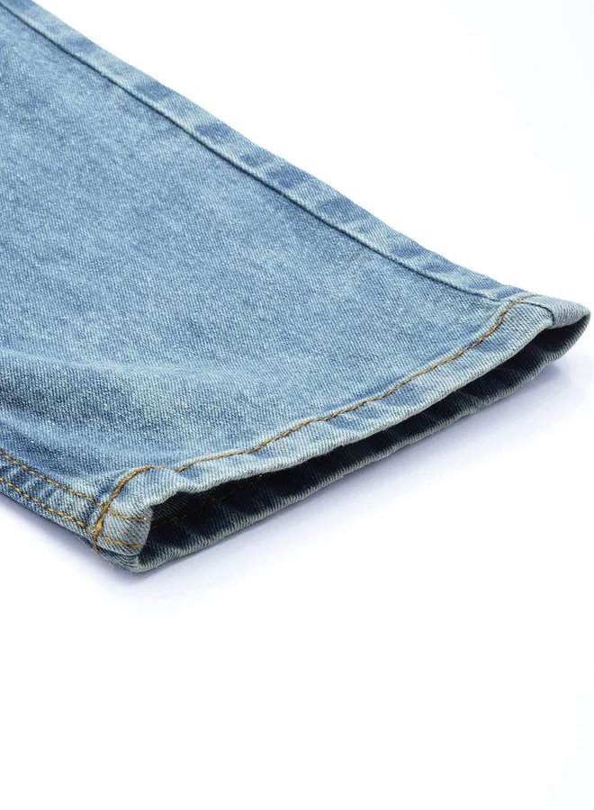 The Indian Garage Co  The Indian Garage Co Men Mid Rise Light Distress Jeans for Men | Best Price UAE