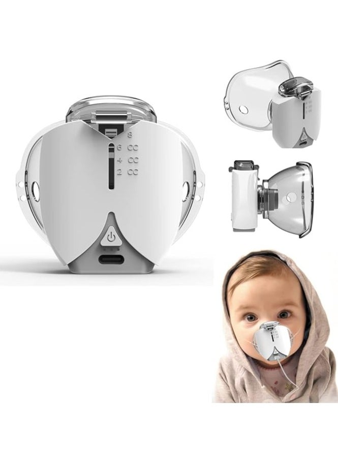 Generic Ultrasonic Portable Mesh Nebulizer Relief from Breathing Problems for Children & Adults 2 Masks and 1 Mouth piece  - Image 2