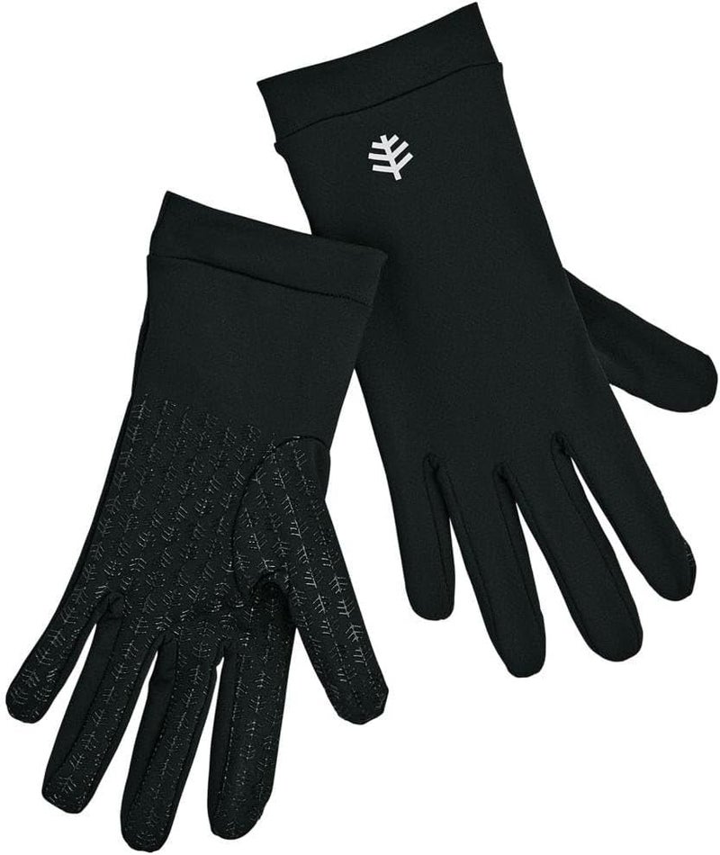 Coolibar UPF 50+ Unisex Sawyer UV Sun Gloves - Black - Image 2
