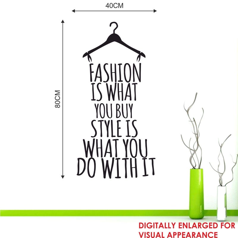 StickMe StickMe 'Fashion - Style - Dress - Fashion Wall Sticker' -SM897 (Multi Colour, Vinyl - 80cm X 40 cm)  - Image 3