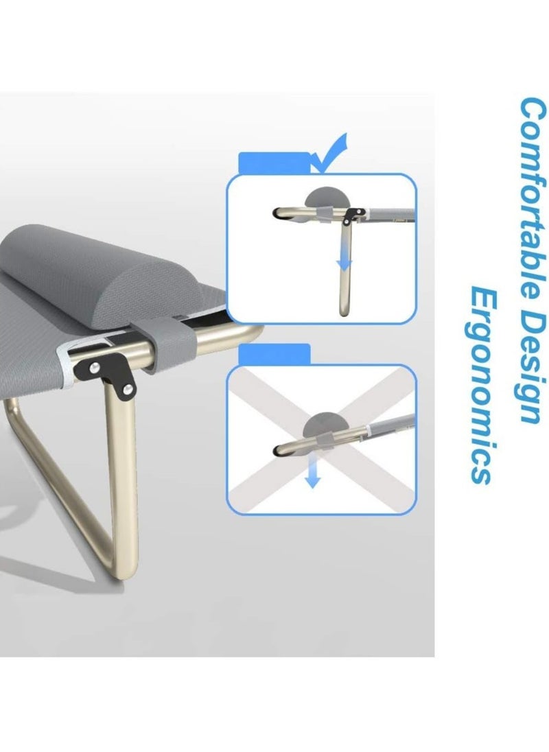 Generic - Sunlounger Folding Metal Garden Loungers And Recliners For Small Spaces - Image 1