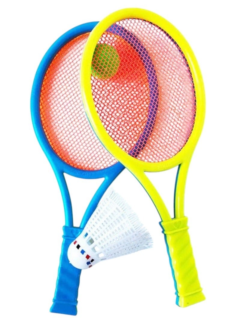 Toy Box 2 Piece Lightweight Tennis Racket Toy For Kids With Two Balls - Image 2