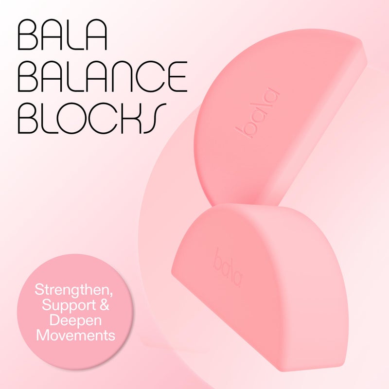 Bala Balance Blocks 2 Pack, Yoga Blocks for Working Out, (Sage) - Semi-Circular Yoga Accessories for Stretching & Exercise - Yoga Equipment for Home Workout - Yoga Block Essentials for Women & Men - Image 2