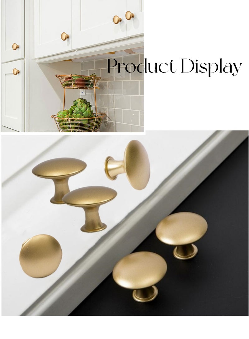 6 Pack Exquisite Design Round Antique Gold Dust Kitchen Cabinet Handles Cabinet Door Handles Drawer Handles Dresser Handles  - Image 5