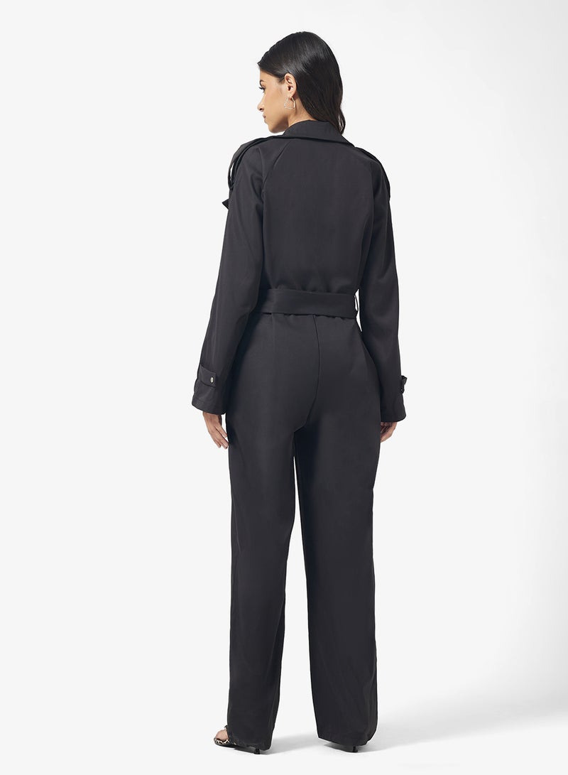 جينجر حزام بدلة بخصر معطف ترنش - Image 2