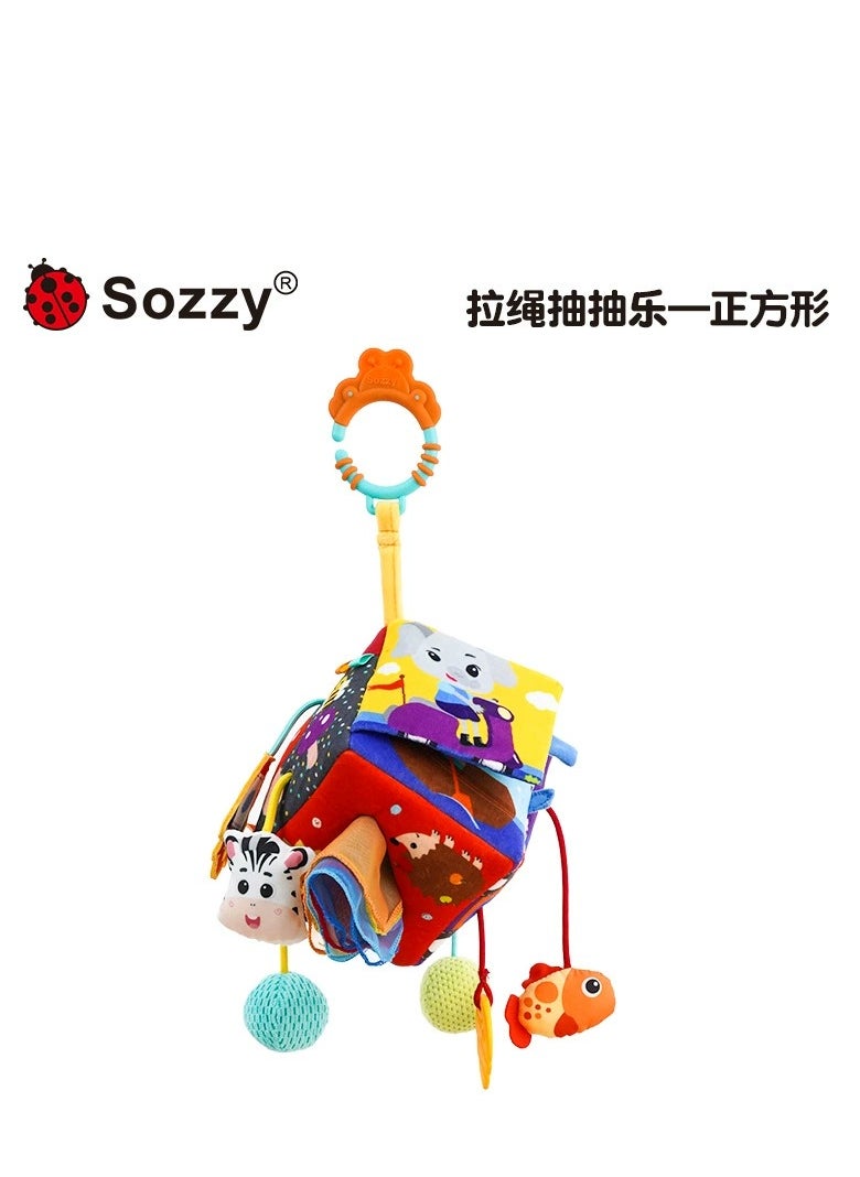 Sozzy - Drawstring drawstring car hanging newborn baby 0-1 years old educational stroller pendant toys - Image 1