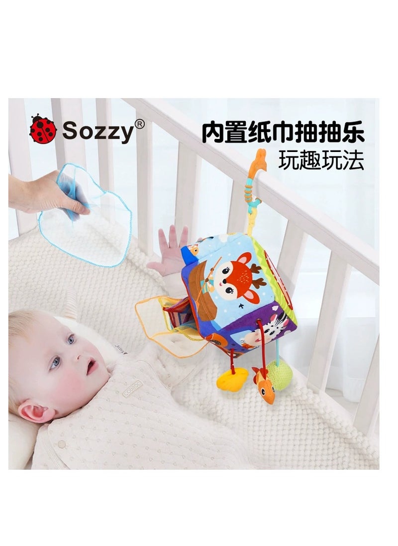 Sozzy - Drawstring drawstring car hanging newborn baby 0-1 years old educational stroller pendant toys - Image 1