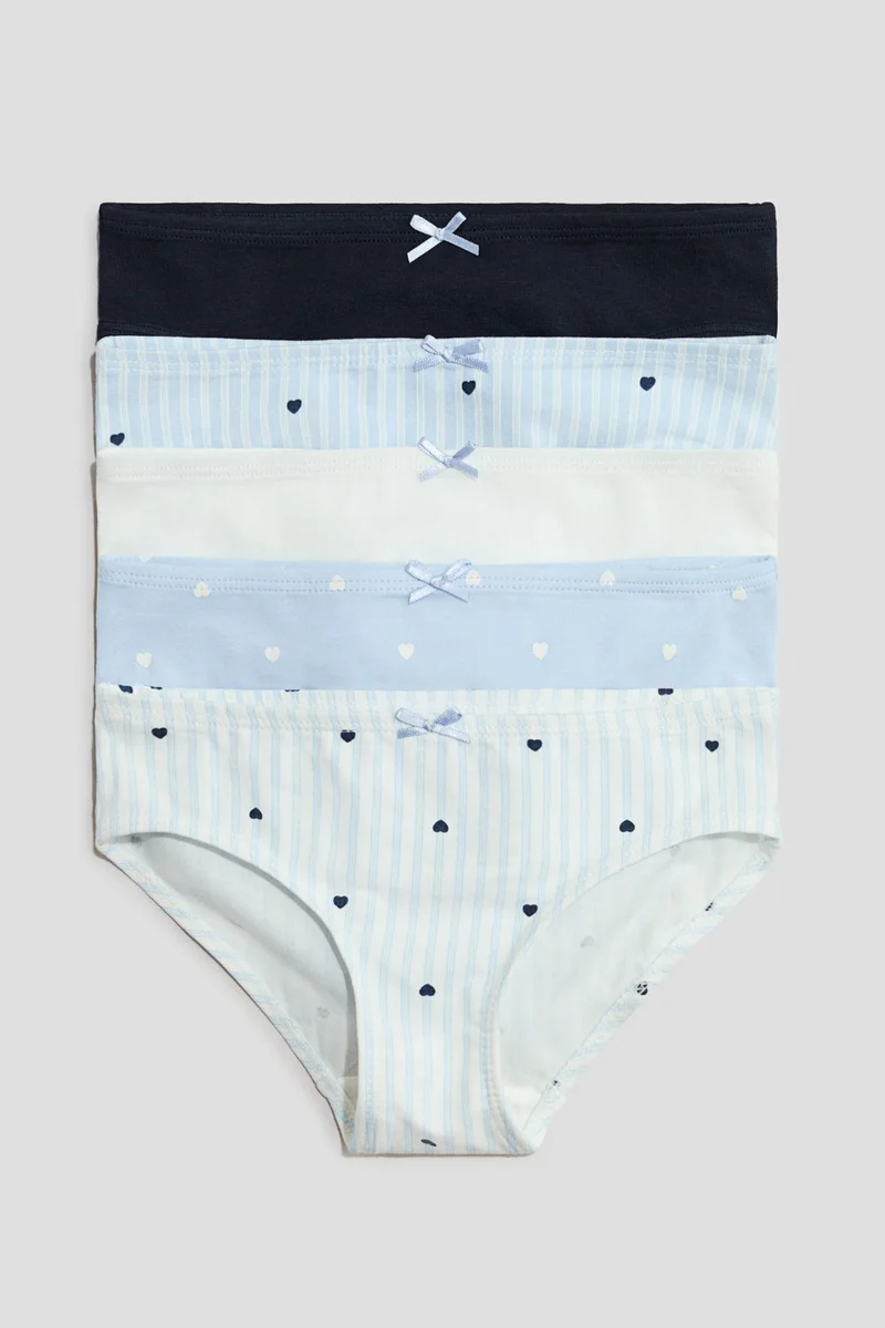 اتش اند ام سروال داخلي من القطن - عبوة من 5 قطع