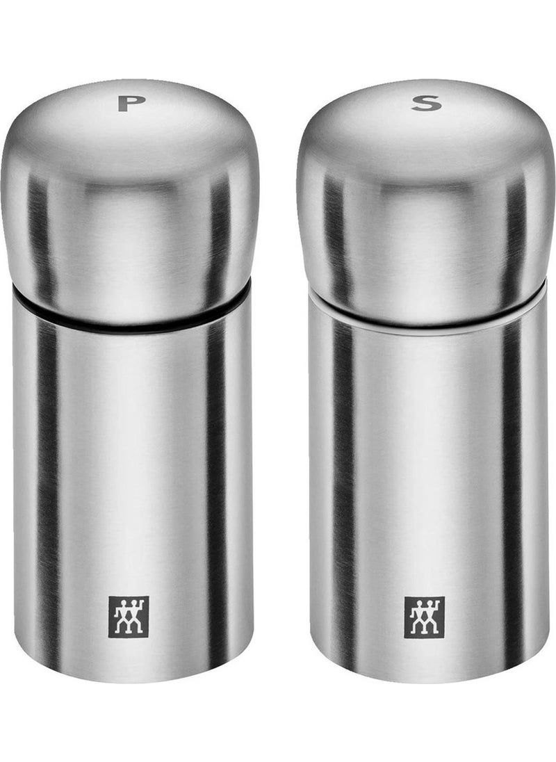 Zwilling Spices Salt And Pepper Mill Metallic Gray Stainless Steel 11 Cm  - Image 1